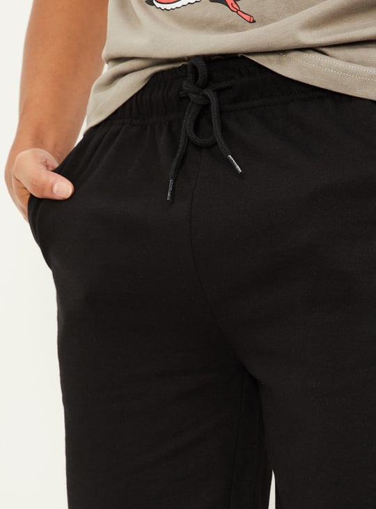 Boys Knit Drawstring Waist Shorts