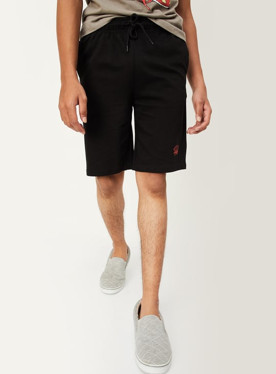 Boys Knit Drawstring Waist Shorts