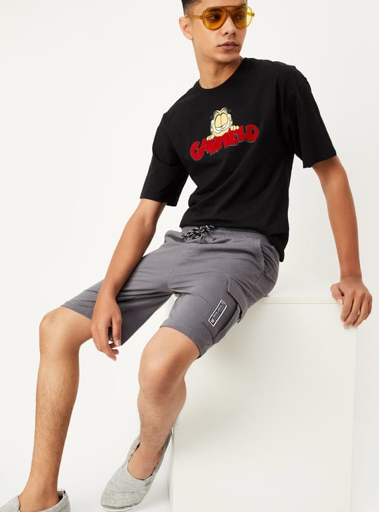 Boys Solid Cargo Shorts