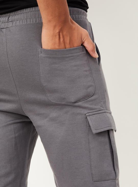 Boys Solid Cargo Shorts