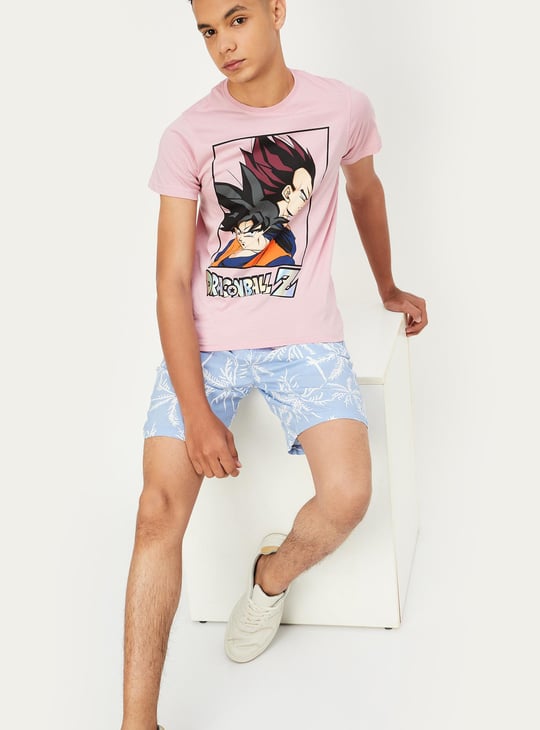 Boys Dragon Ball-Z Printed T-shirt