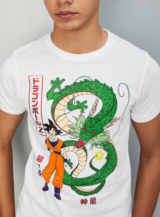 Boys Dragon Ball-Z Printed T-shirt