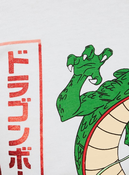 Boys Dragon Ball-Z Printed T-shirt