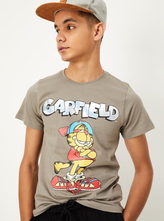 Boys Garfield Print T-shirt