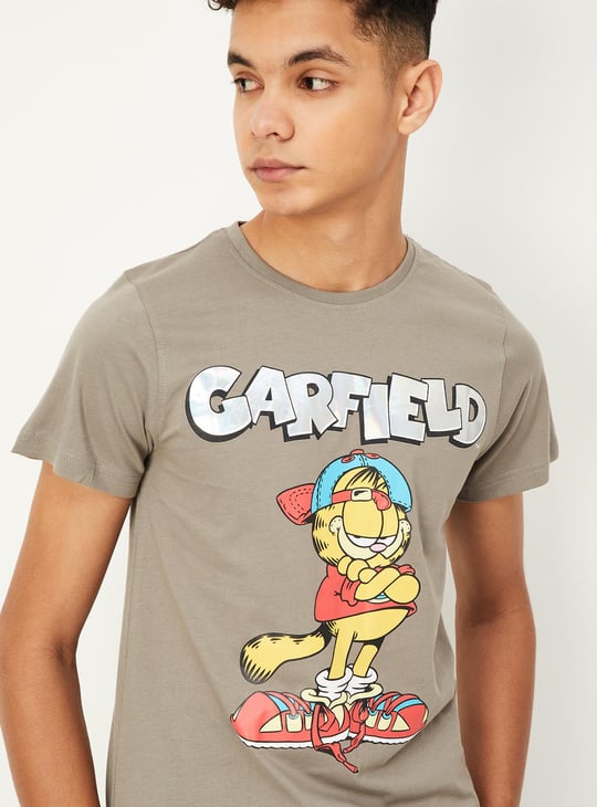 Boys Garfield Print T-shirt
