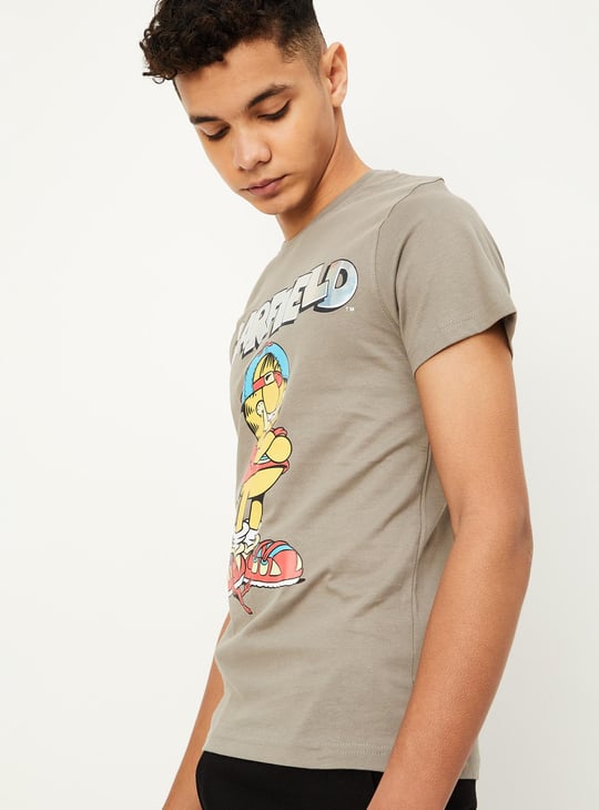 Boys Garfield Print T-shirt