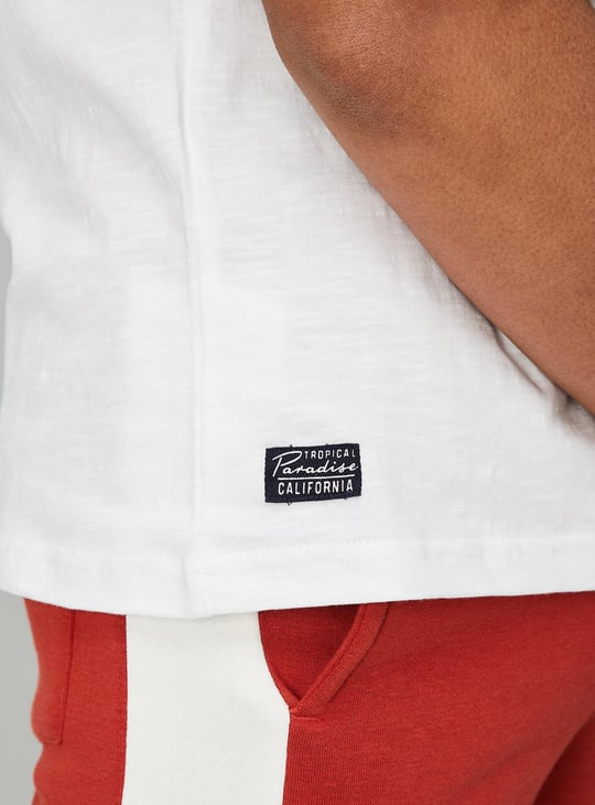 Boys Solid Drop Shoulder T-shirt