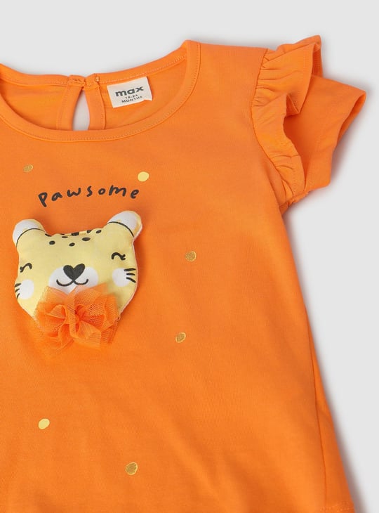 Girls Printed Sleepwear Shorts Set