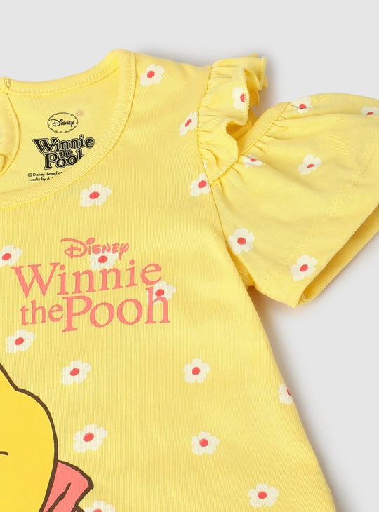 Girls Winnie The Pooh Printed T-shirt