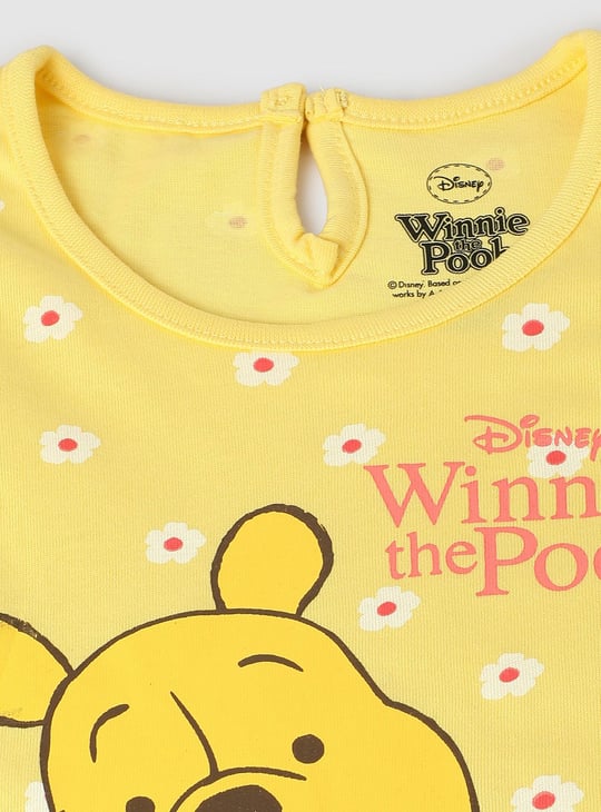 Girls Winnie The Pooh Printed T-shirt