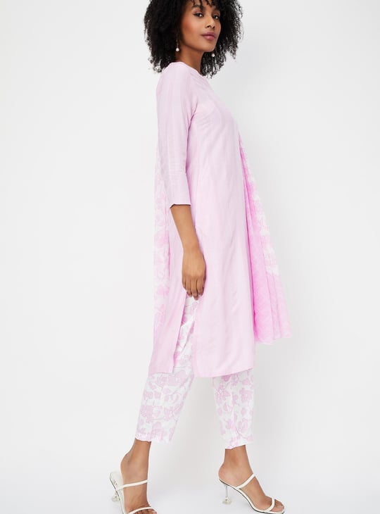 Women Printed Kurta with Dupatta and Straight Pants