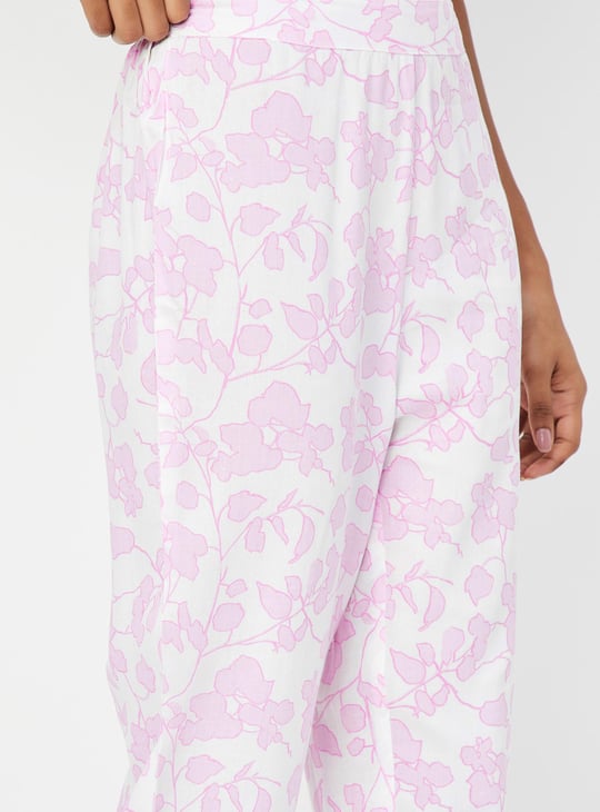 Women Printed Kurta with Dupatta and Straight Pants