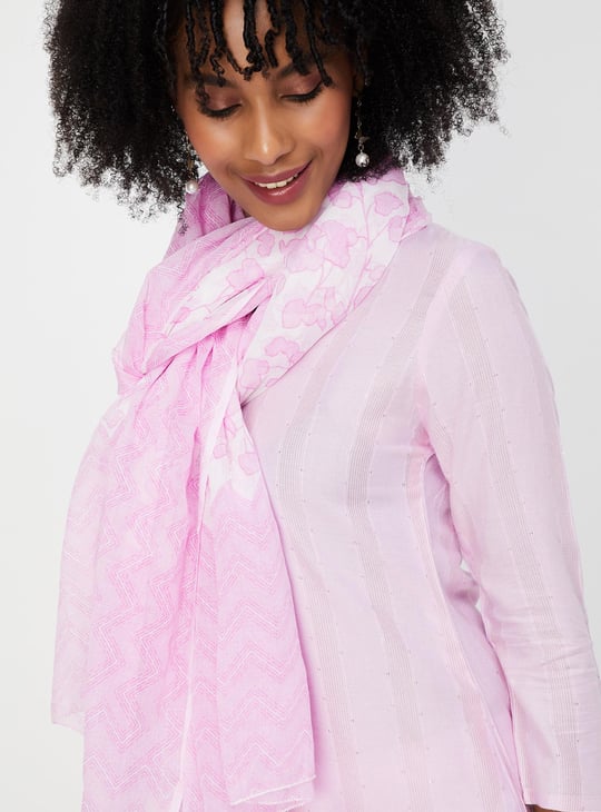 Women Printed Kurta with Dupatta and Straight Pants