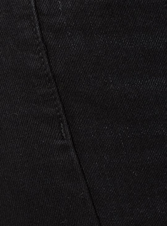 Girls Solid Flared Jeans