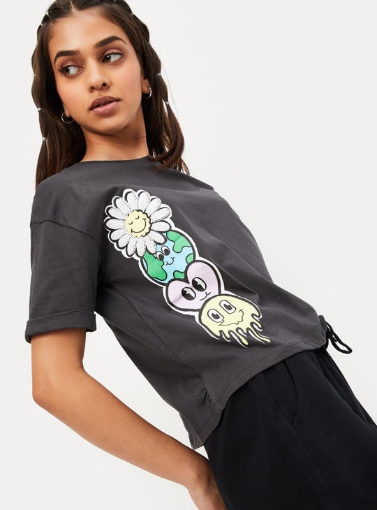 Girls Graphic Printed T-shirt