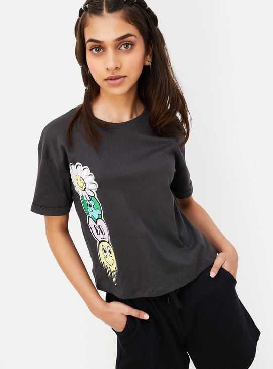 Girls Graphic Printed T-shirt
