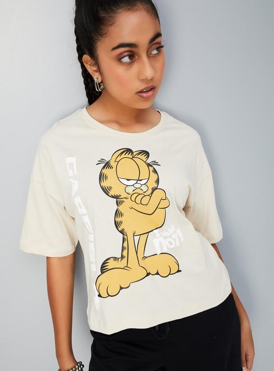 Girls Garfield Printed T-shirt