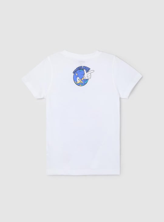 Boys Sonic Printed T-shirt