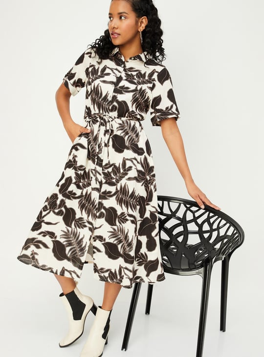 Women Printed Shirt Dress