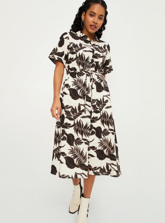 Women Printed Shirt Dress