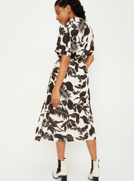 Women Printed Shirt Dress