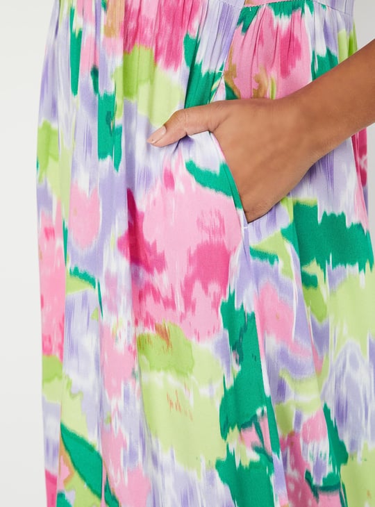 Women Printed Midi Dress