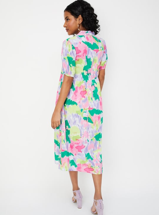 Women Printed Midi Dress