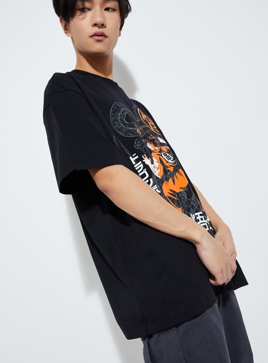 URB_N Men Oversized Dragon Ball-Z T-shirt