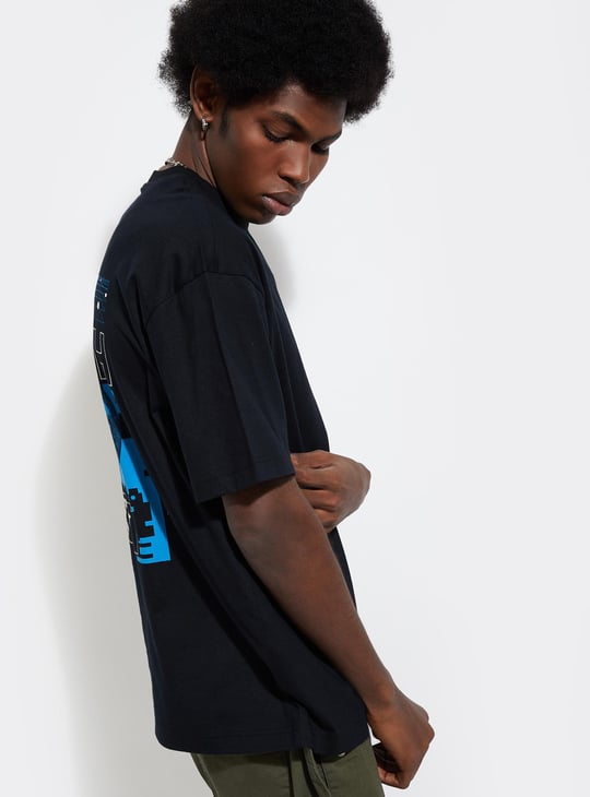 URB_N Men Oversized NASA Printed T-shirt