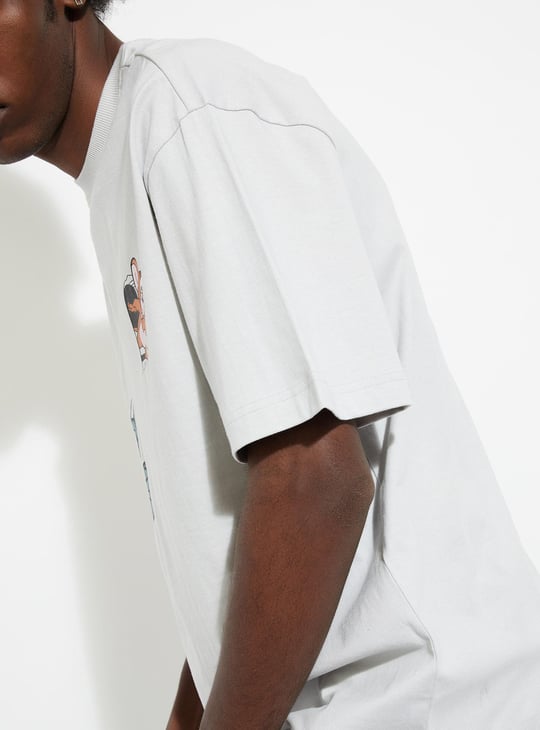 URB_N Men Oversized Tom & Jerry T-shirt