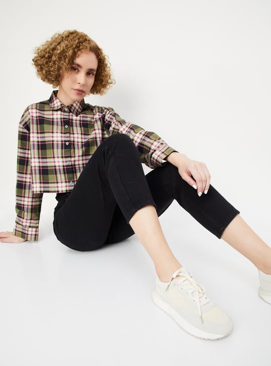 Women Paperbag Waist Mom Fit Jeans