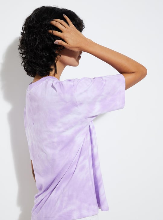 URB_N Women The Beatles Tie Dye T-shirt