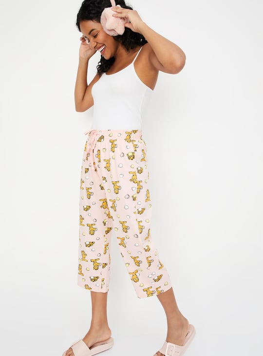Women Garfield Printed Capris