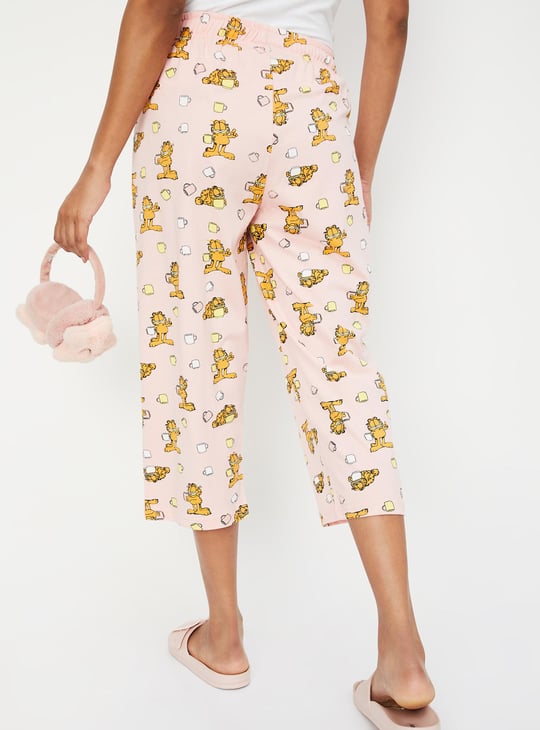 Women Garfield Printed Capris