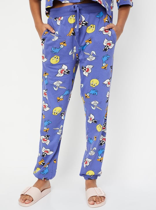 Women Looney Tunes Printed PJ Set