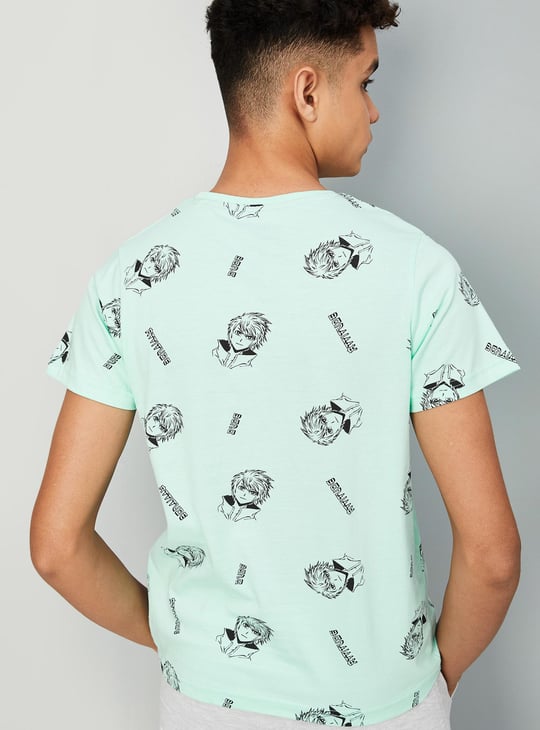 Boys Anime Print T-shirt
