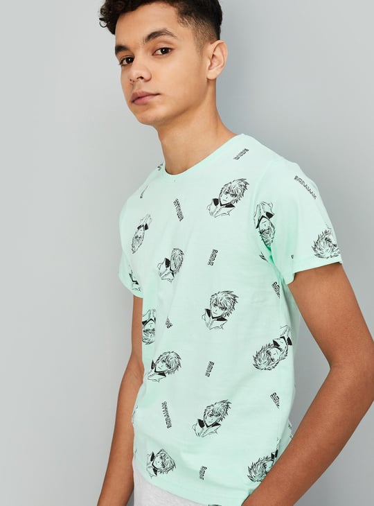 Boys Anime Print T-shirt