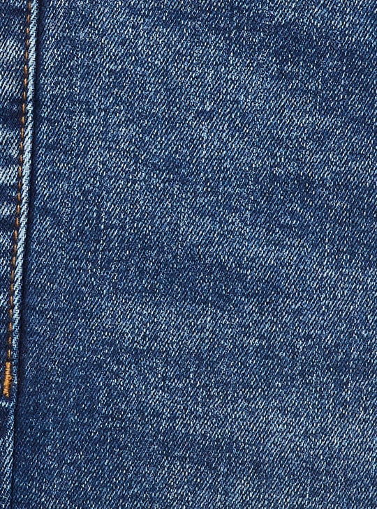 Men Carrot Fit Distressed Jeans