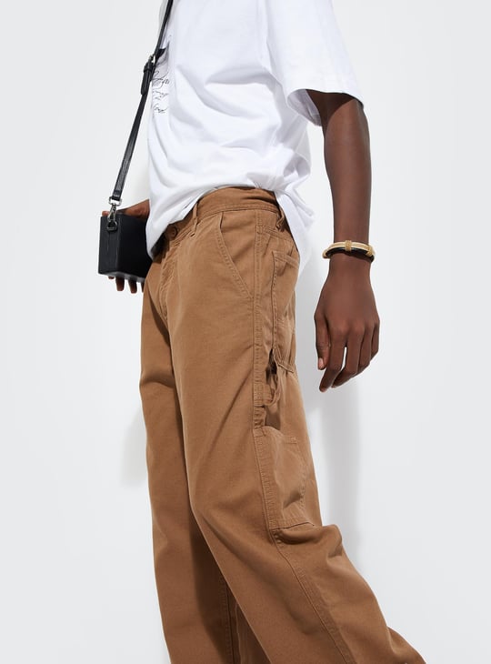 URB_N Men Solid Carpenter Pants