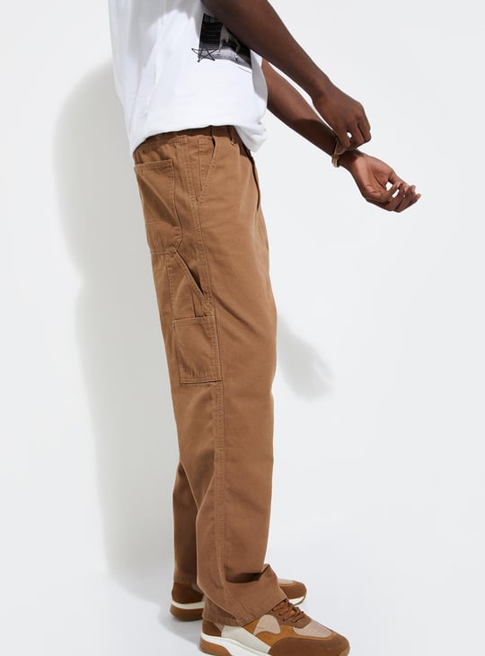 URB_N Men Solid Carpenter Pants