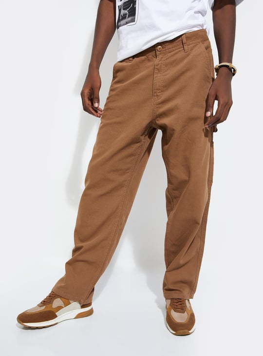 URB_N Men Solid Carpenter Pants