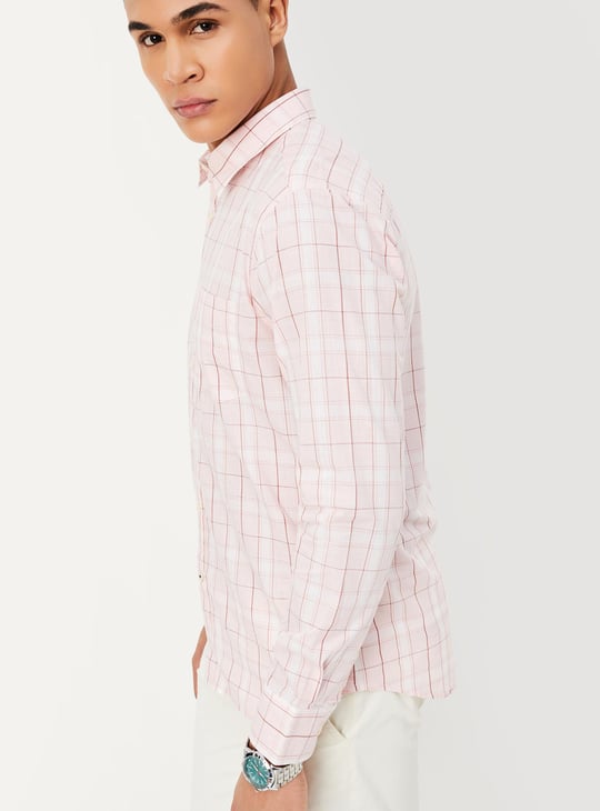 Men Regular Fit Checked Casual Shirt