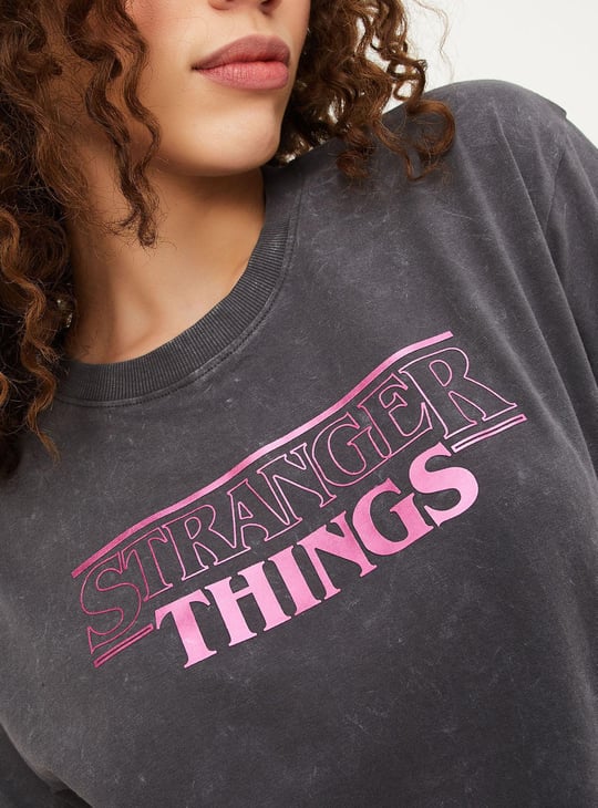 Women Stranger Things Printed T-shirt
