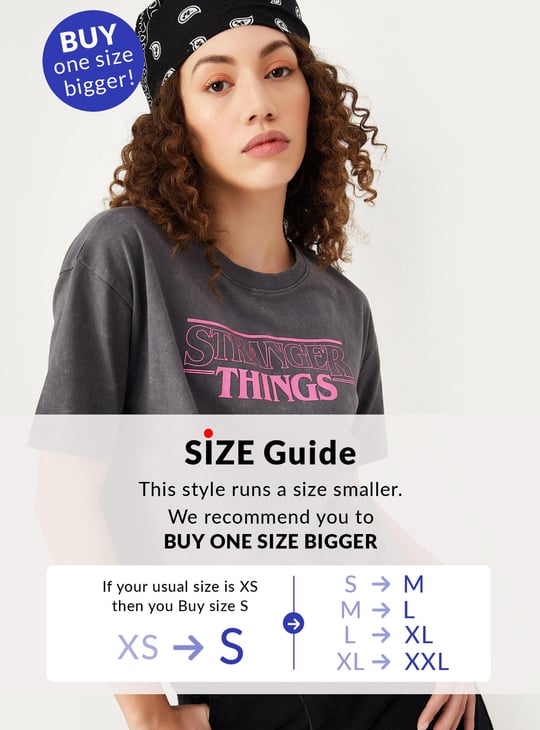 Women Stranger Things Printed T-shirt