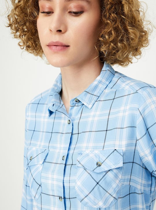 Women Checked Full Sleeves Shirt