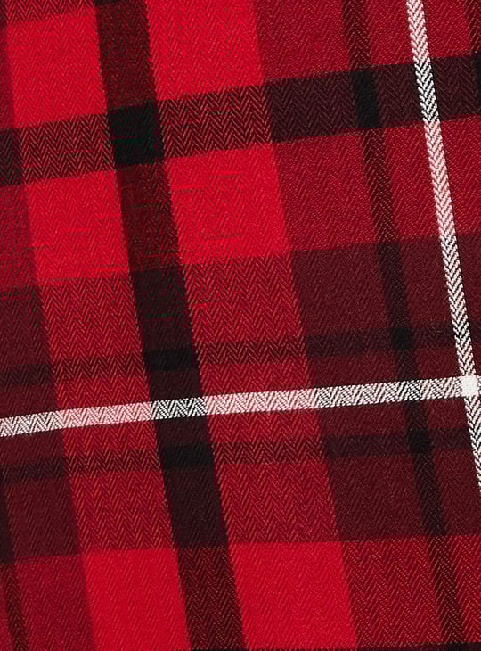 Women Tartan Checked Yarn Dyed Shirt