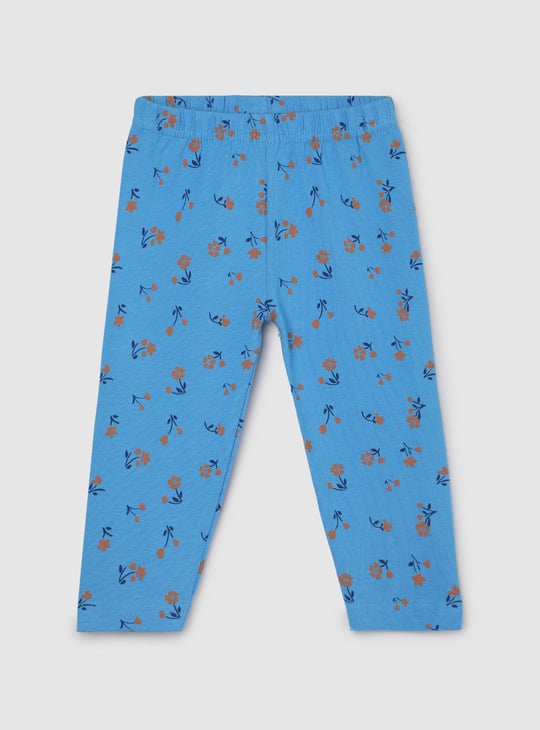 Girls Printed Full-Length Leggings