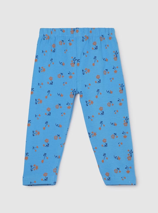 Girls Printed Full-Length Leggings