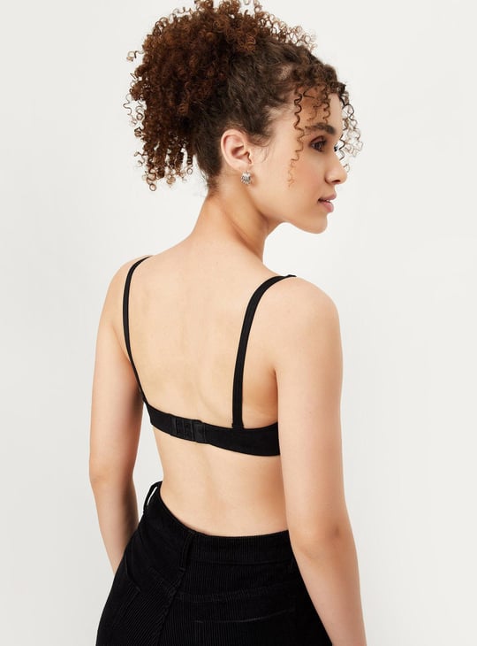 Women Solid Padded Non-Wired Bra - Set of 2