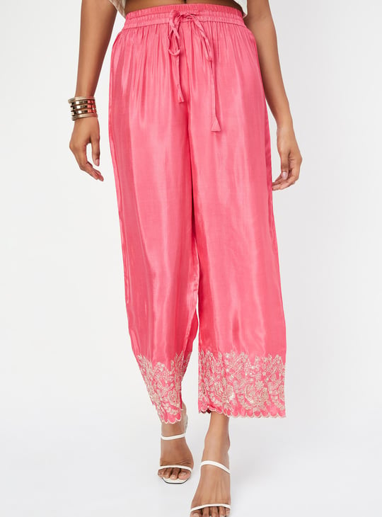 Women Embroidered Palazzos